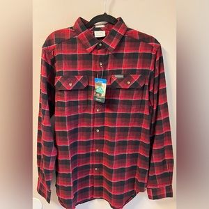 Columbia Red and black flannel